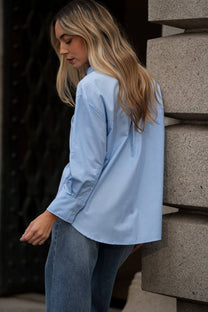 Camicia classica senza tempo in cotone misto