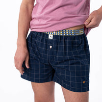 Boxer classici in cotone biologico a quadri