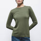 Maglione in maglia rasata con girocollo