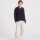 Cardigan Mette in lana d’agnello biologica nero