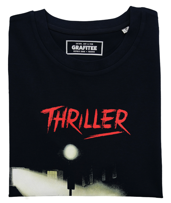 T-shirt unisex nera con stampa Thriller