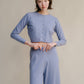 Cardigan corto in misto cashmere con lavorazione 3D