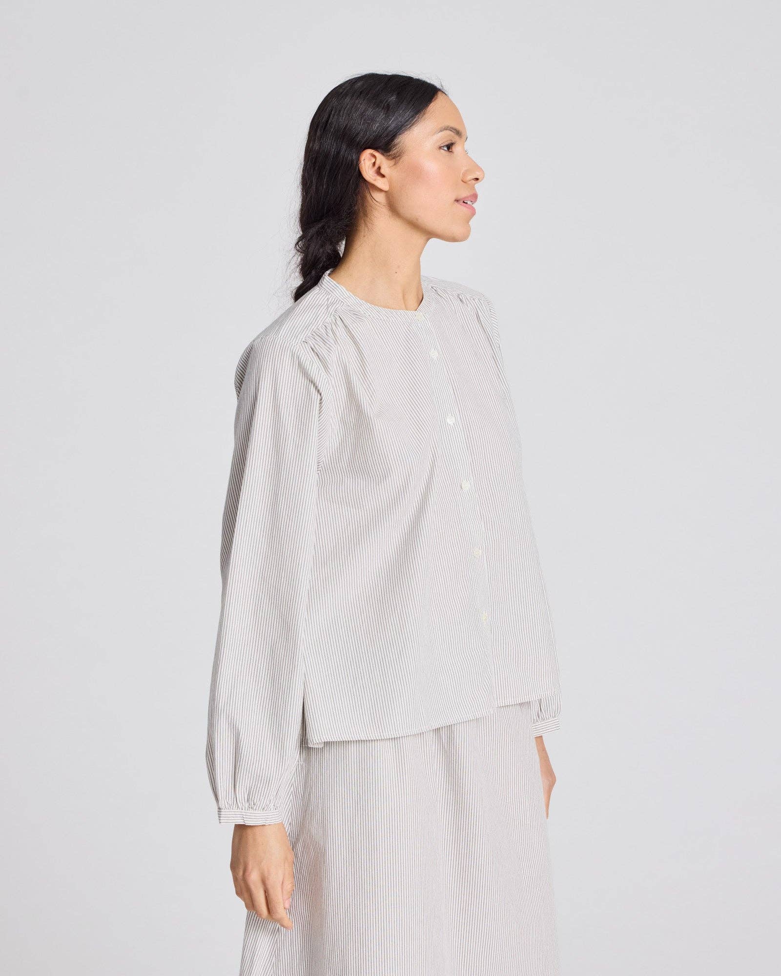 Camicia Vilda a Righe in Cotone Biologico