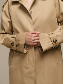 Cappotto trench donna elegante con bottoni