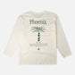 T-shirt Palma pigmentata a maniche lunghe ecru