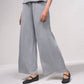 Pantaloni palazzo in lurex con coulisse