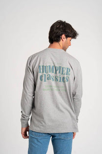 T-shirt grigia a maniche lunghe Humpier Classics