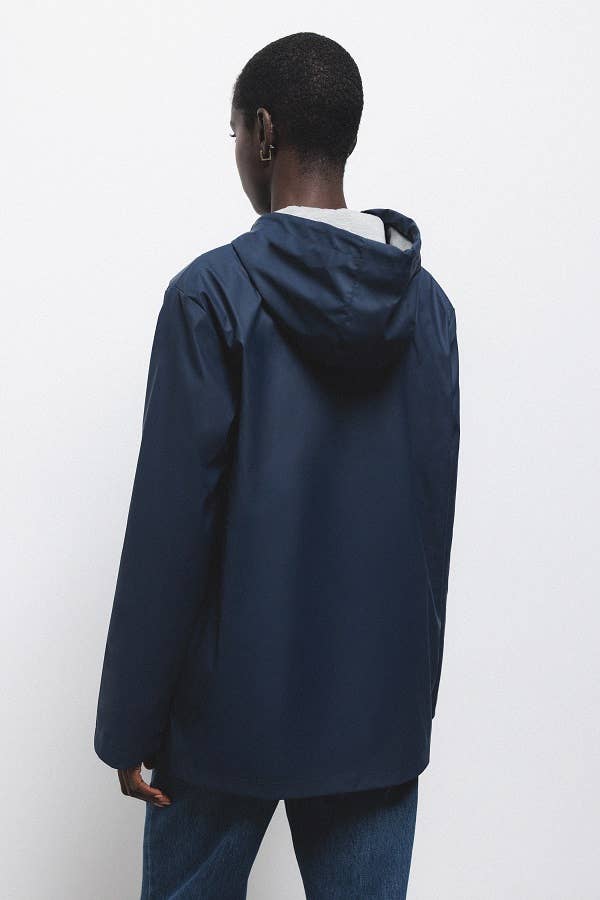 Parka con cappuccio e coulisse regolabile