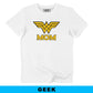 T-shirt Wonder Woman Mom in cotone biologico