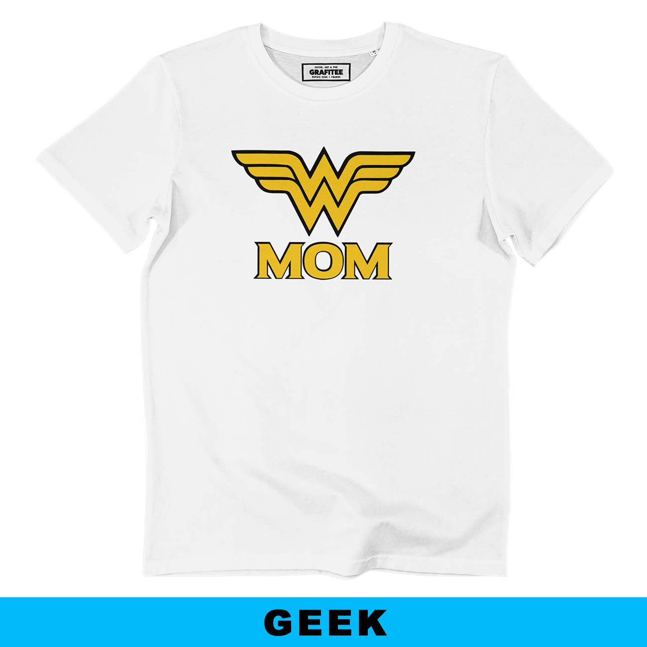 T-shirt Wonder Woman Mom in cotone biologico