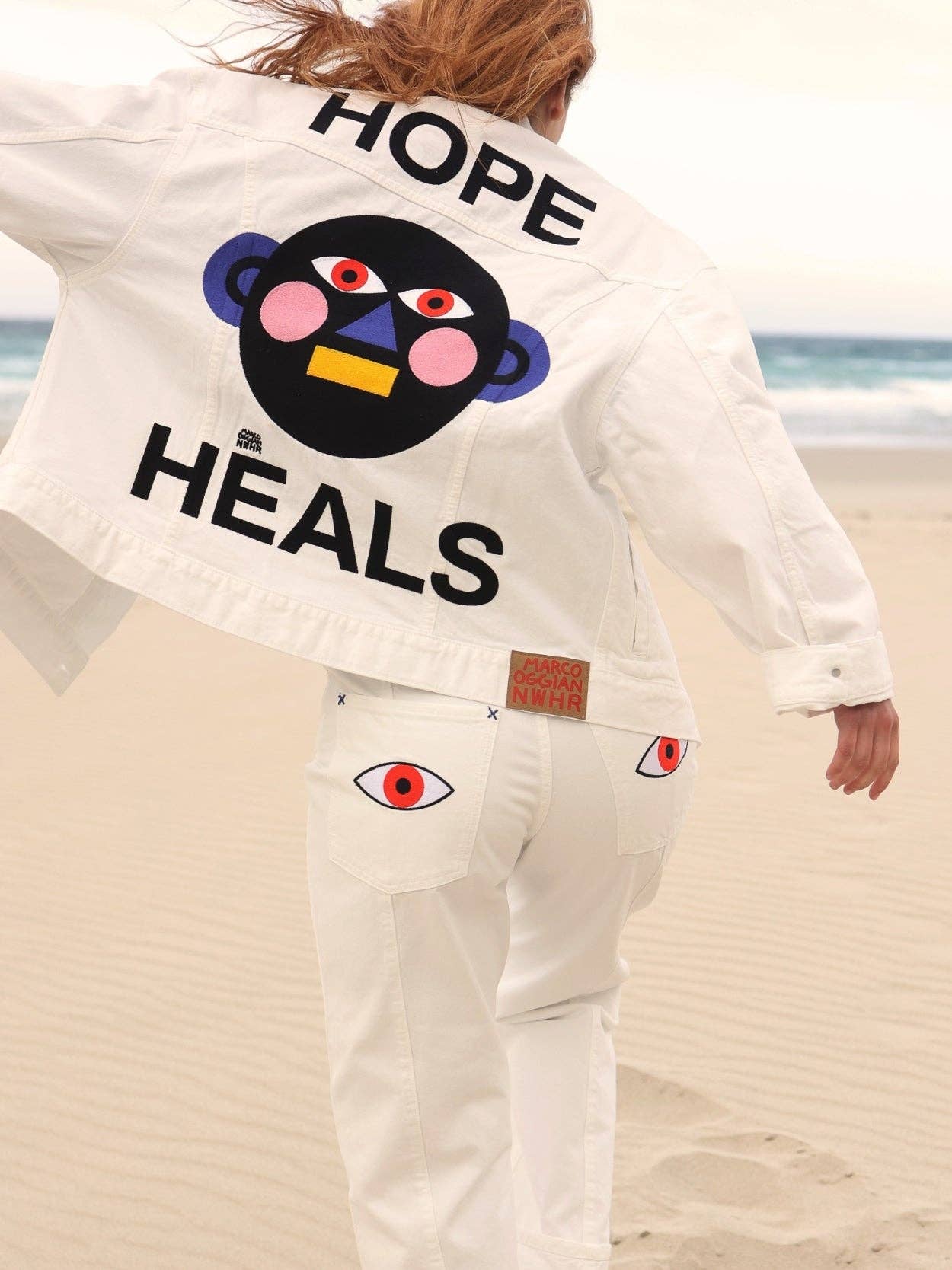 Giacca in denim biologico Hope Heals
