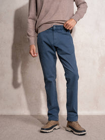 Pantaloni chino in cotone elasticizzato da uomo