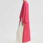 Tunica lunga con spacco frontale fucsia