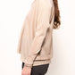Maxi maglione glitterato con scollo a V