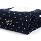 Calze a pois in cotone pettinato beige