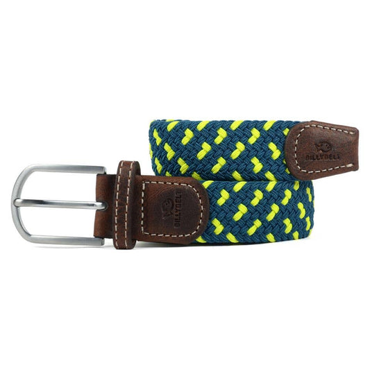 Cintura elastica intrecciata bicolore