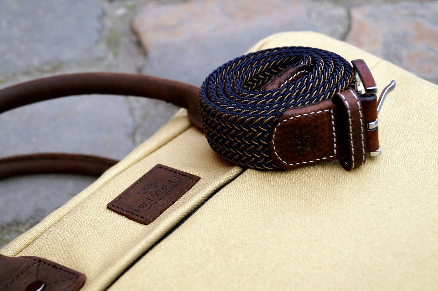 Cintura intrecciata elastica Havana