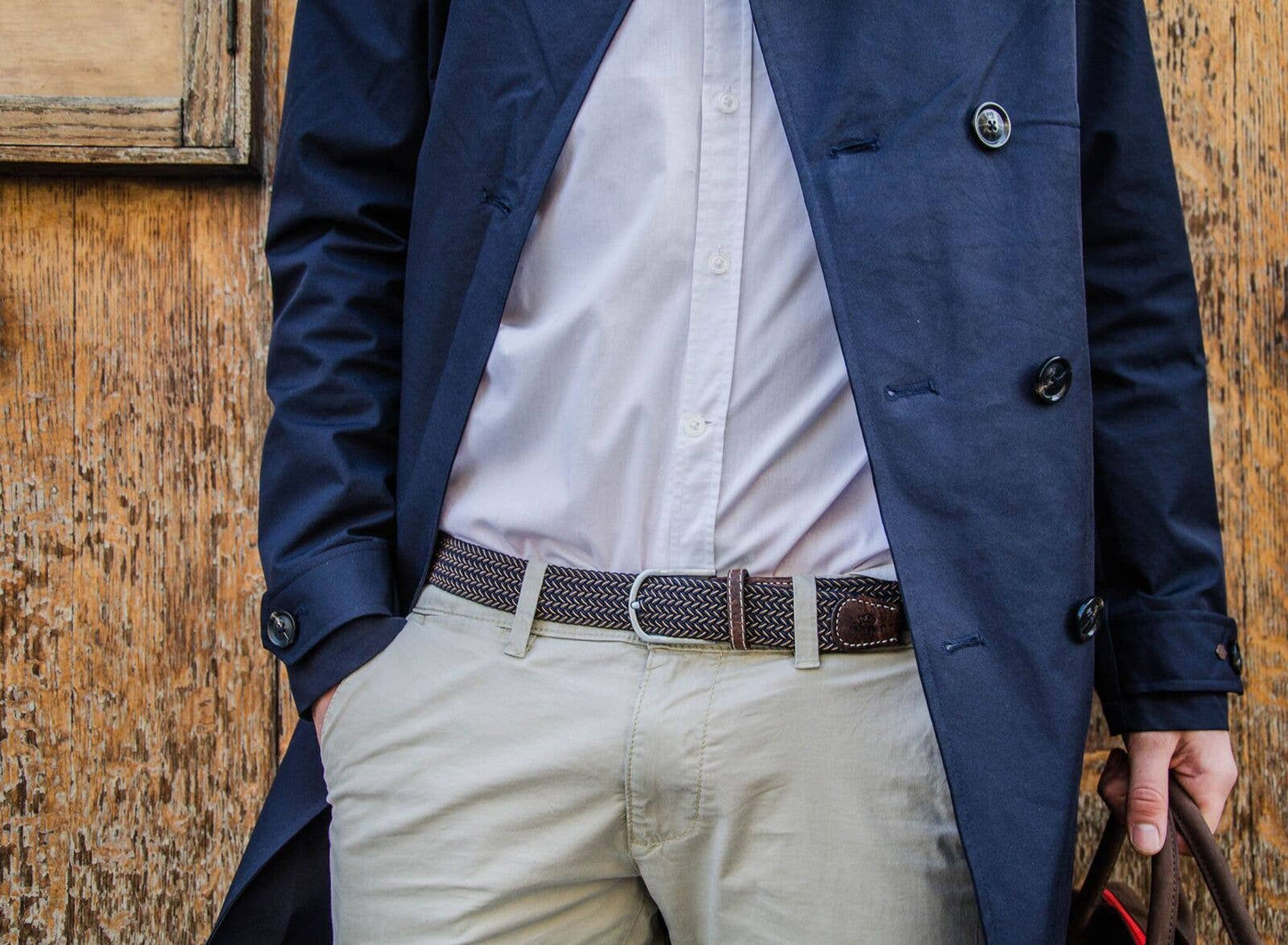 Cintura intrecciata elastica Havana