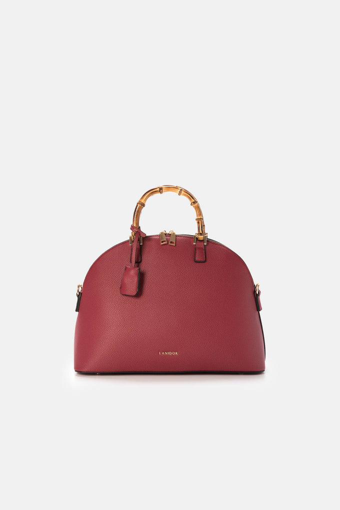 Borsa con manici in bambù