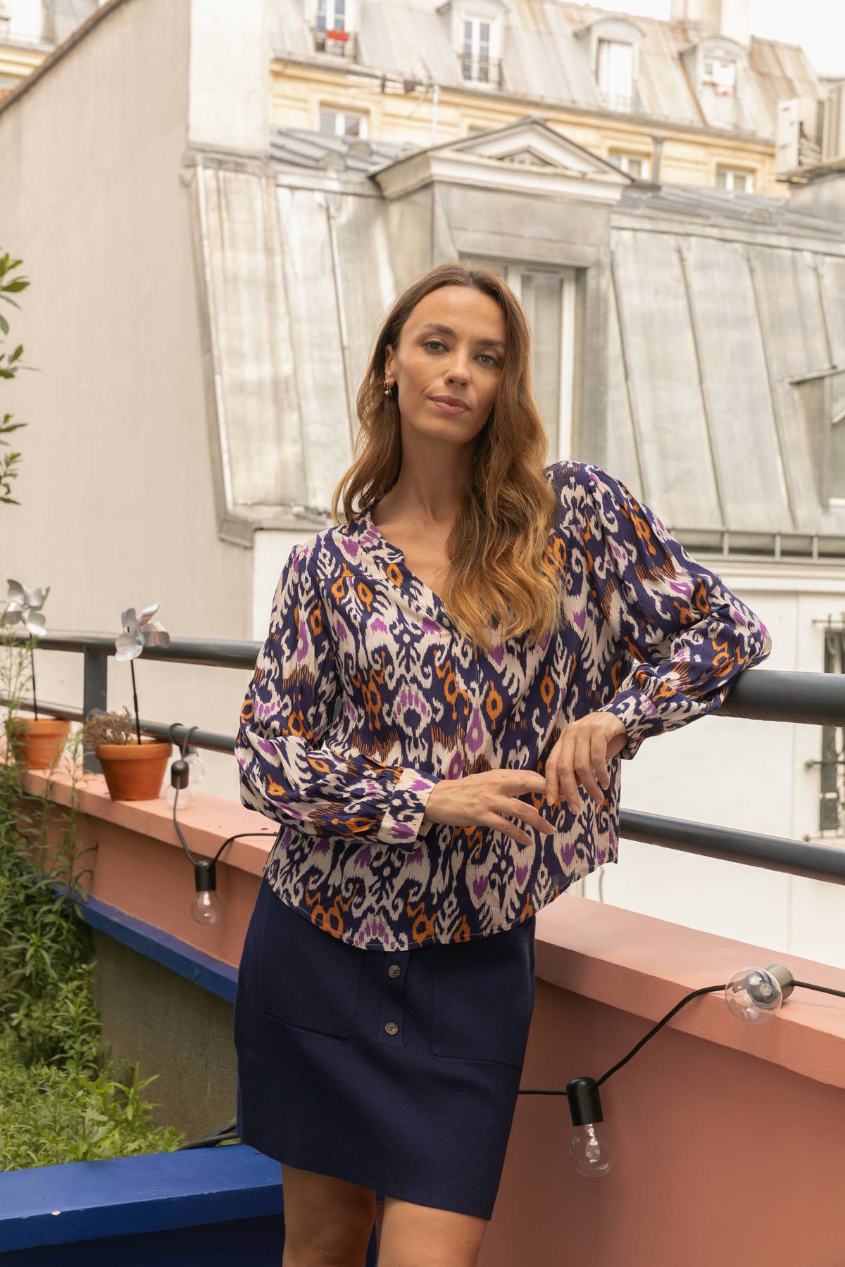 Blusa Tom con stampa Malia