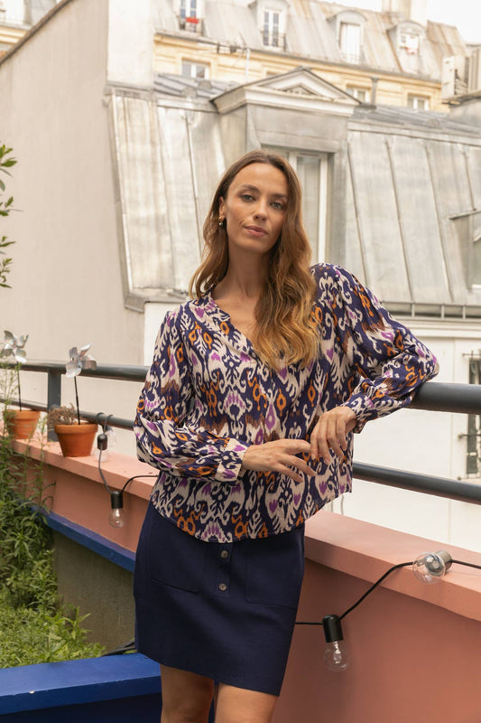 Blusa Tom con stampa Malia