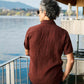 Camicia in lino Praia marrone