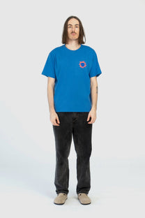 T-shirt oversize blu Follow the Sun