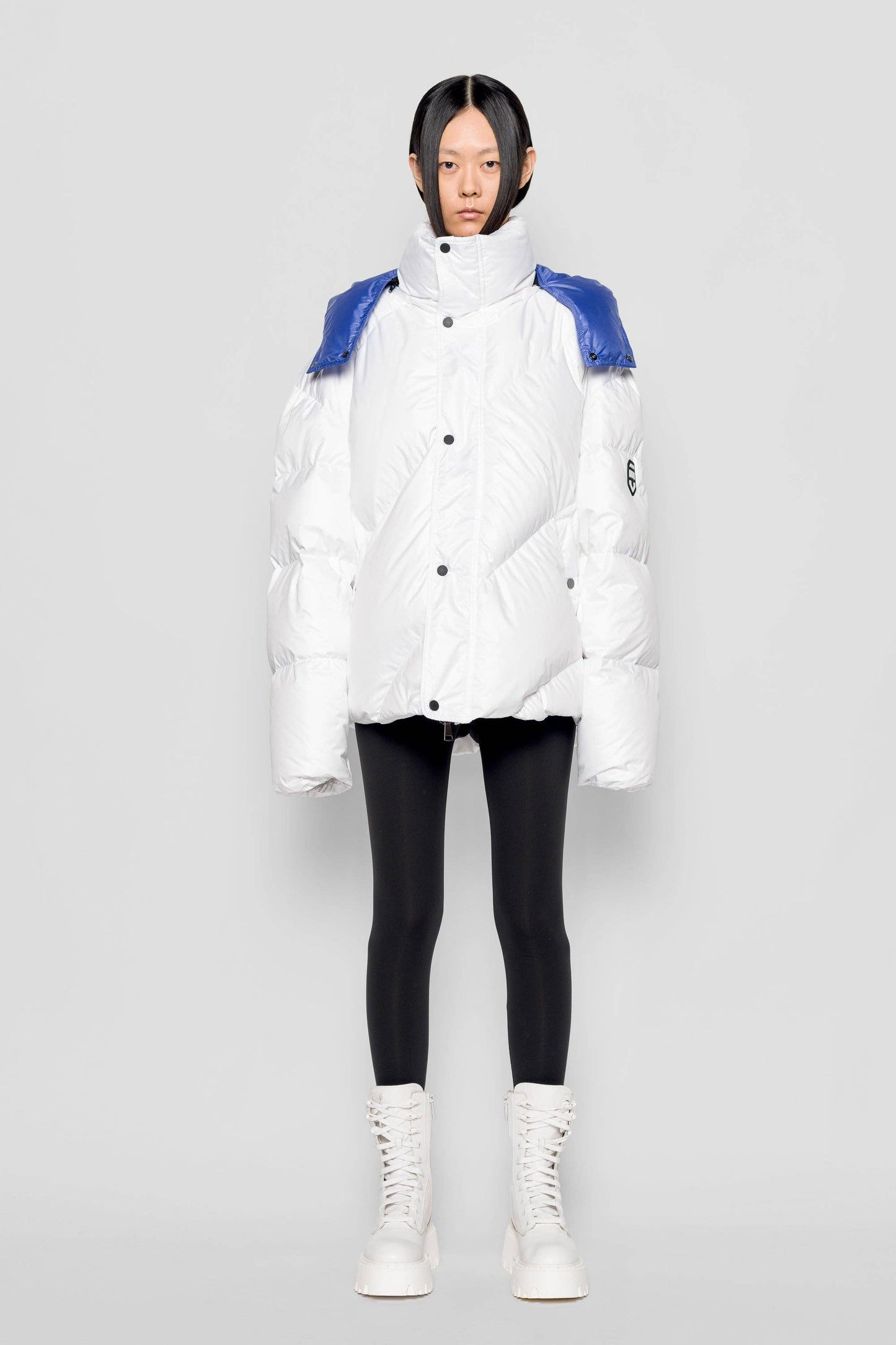Piumino Soffio con cappuccio removibile bicolor