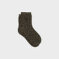 Calzini alla caviglia in cotone pettinato leopardati glitter khaki