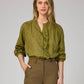 Camicia Sylvany Army con dettagli metallizzati