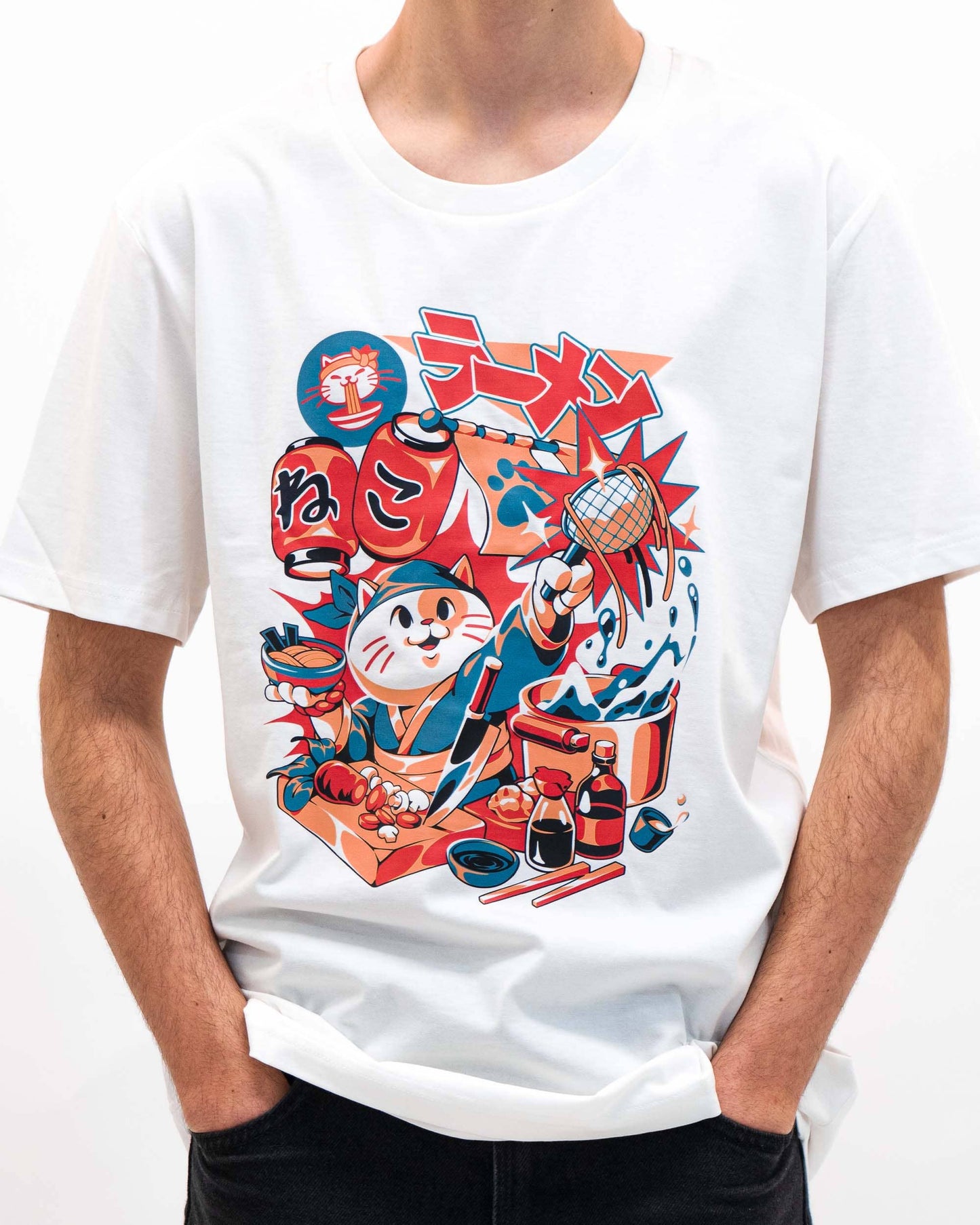 T-shirt Neko Ramen in cotone biologico GOTS