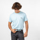 Cintura elastica intrecciata azzurro cielo