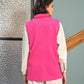 Gilet sartoriale senza maniche con bottoni gioiello
