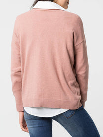 Cardigan con bottoni in madreperla in lana e cashmere