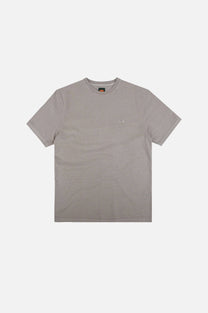 T-shirt uomo pigmentata in cotone biologico grigio elefante