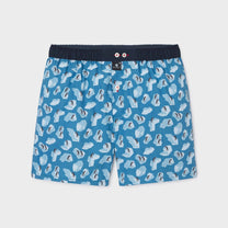 Boxer uomo in cotone biologico con fantasia pinguini