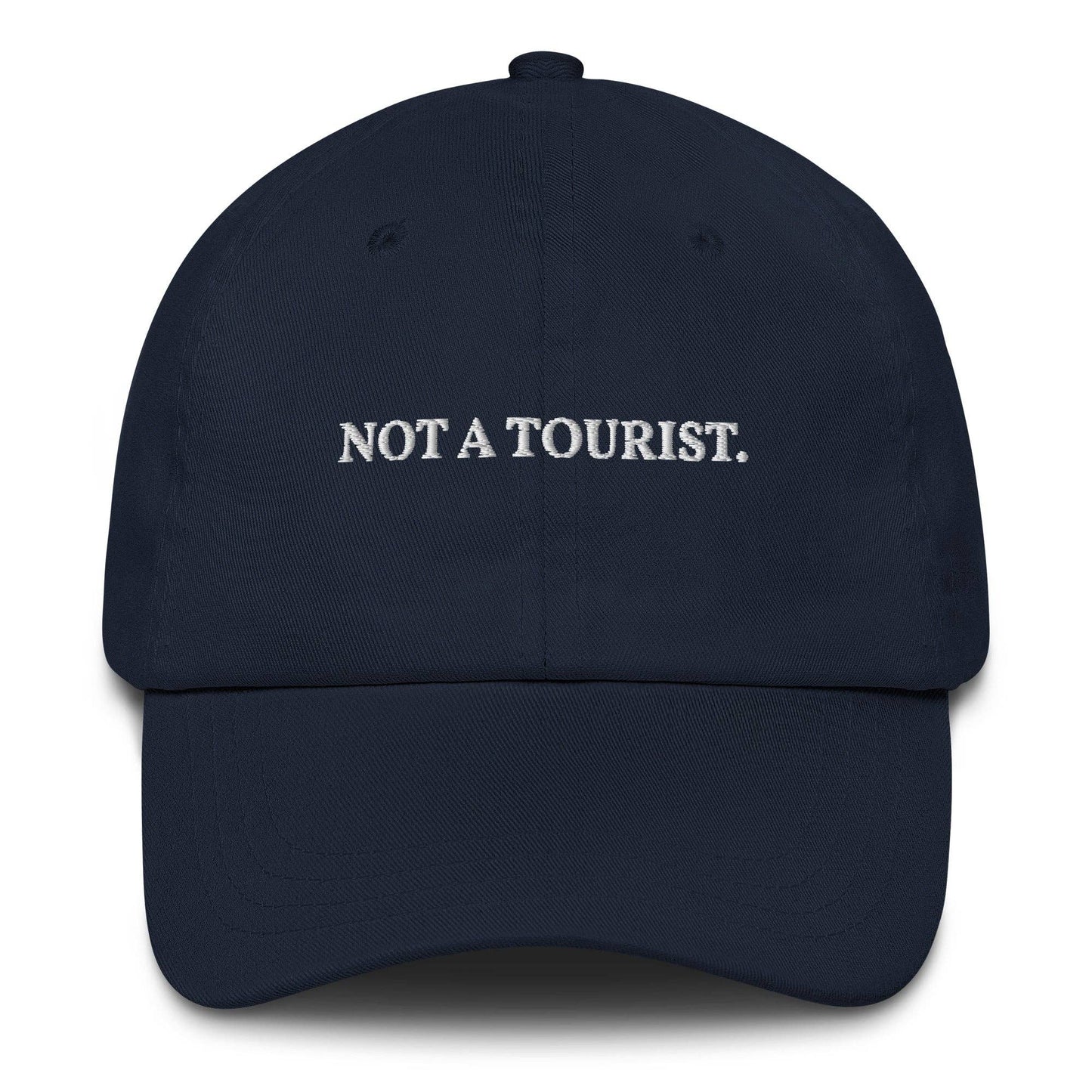 Cappellino dad hat “Not a Tourist” ricamato