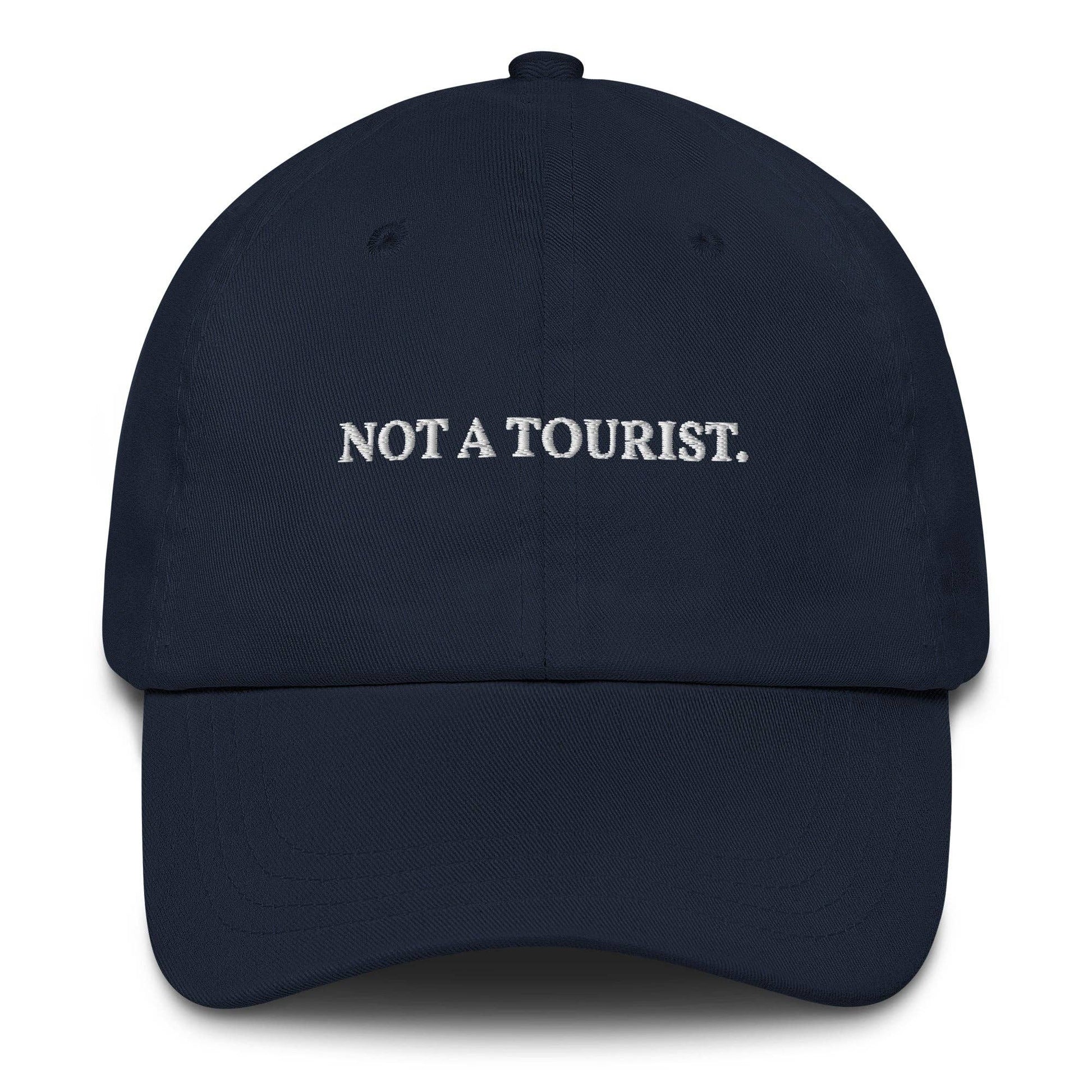 Cappellino dad hat “Not a Tourist” ricamato