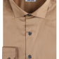 Camicia aderente in lyocell color oro