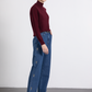 Top a collo alto in maglia morbida