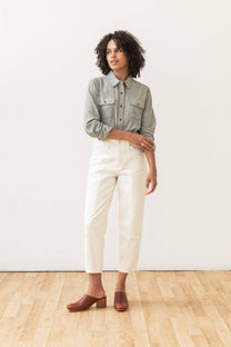 Camicia Lenon in chambray salvia