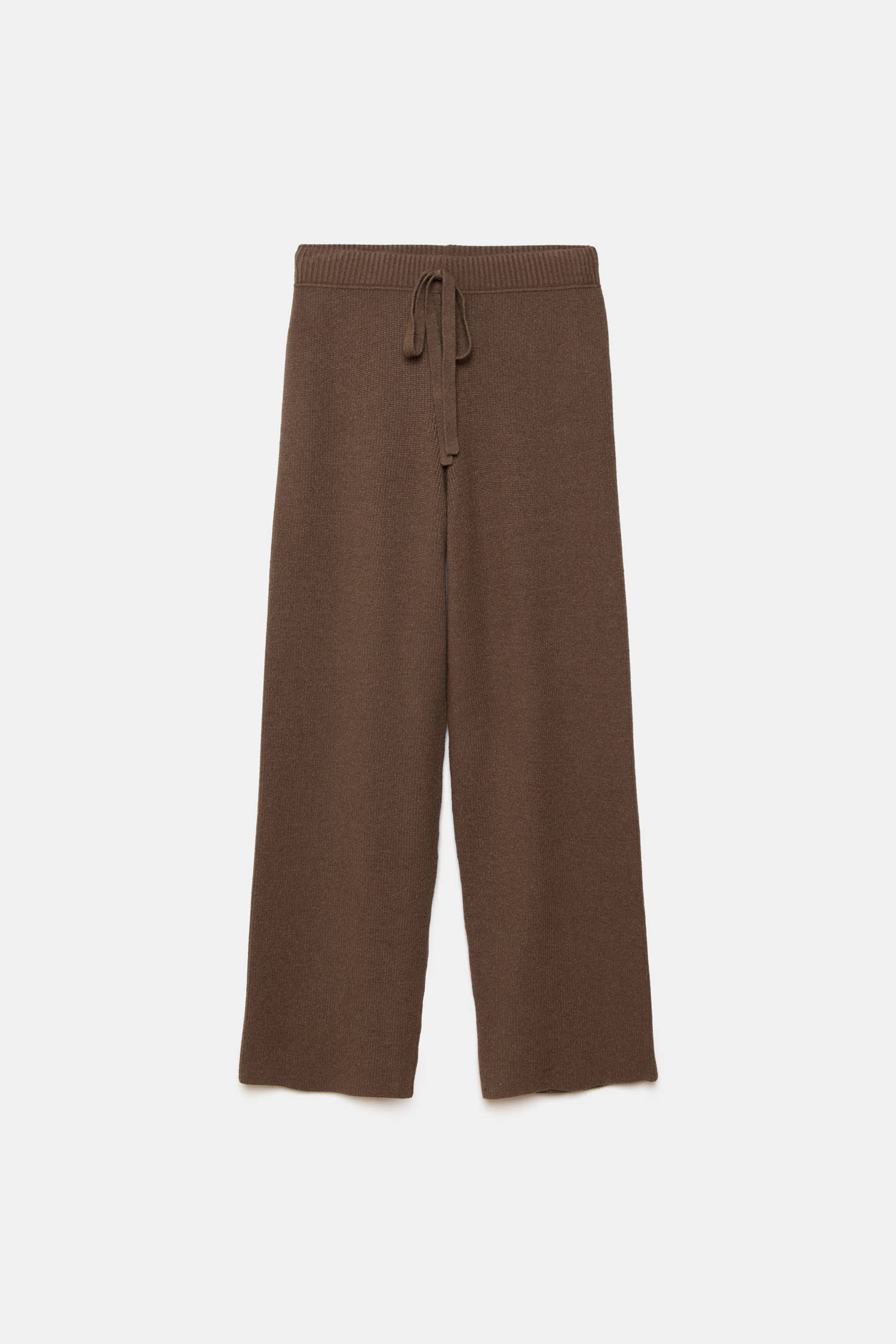 Pantaloni Palazzo in Maglia con Vita Elasticizzata