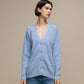 Cardigan in maglia con scollo a V e bottoni