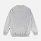 Maglione essenziale in cotone organico grigio mélange