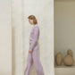 Maglione girocollo boxy in misto cashmere