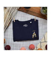 T-shirt in cotone biologico con ricamo