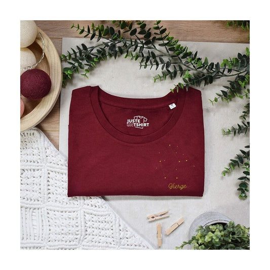 T-shirt ricamata “Vergine” in cotone biologico