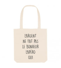 Tote bag in cotone biologico con scritta ironica