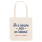Tote bag in cotone biologico con scritta ironica