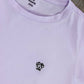 T-shirt donna antimacchia lilla in cotone